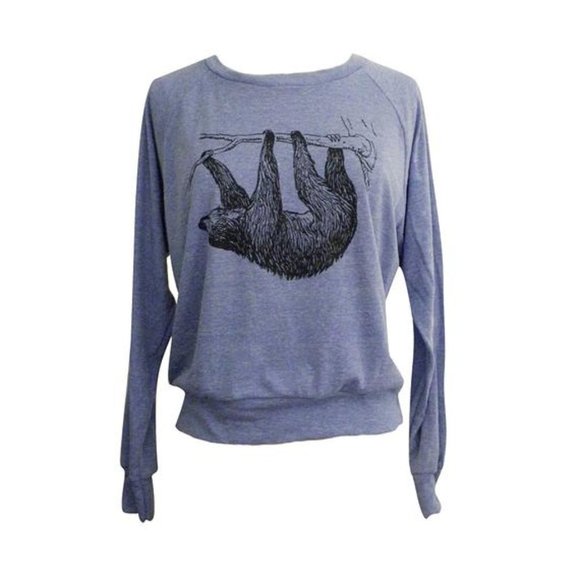 American Apparel Sweaters - American Apparel Sloth Crewneck Sweater Blue